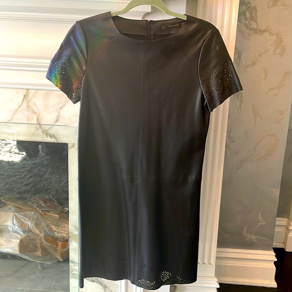 Zara Dresses & Skirts - Zara faux leather Dress